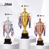 Four -column metal trophy football basketball pigeon pigeon competition creative sports student gold and silver awards Taekwondo dance