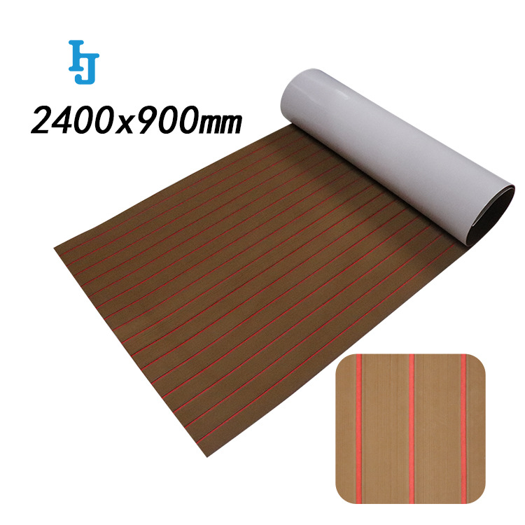 EVA yacht imitation teak deck mat with aging resistance engraved…