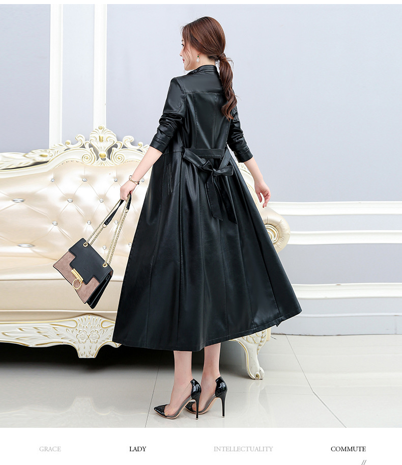 D3540 1810K ÁO DA NỮ HEFTDTH BIG SIZE NGOẠI CỠ DÀI QUÁ GỐI MÙA XUÂN THU ĐÔNG PHONG CÁCH HÀN QUỐC THỜI TRANG NỮ G05 SẢN PHẨM MỚI