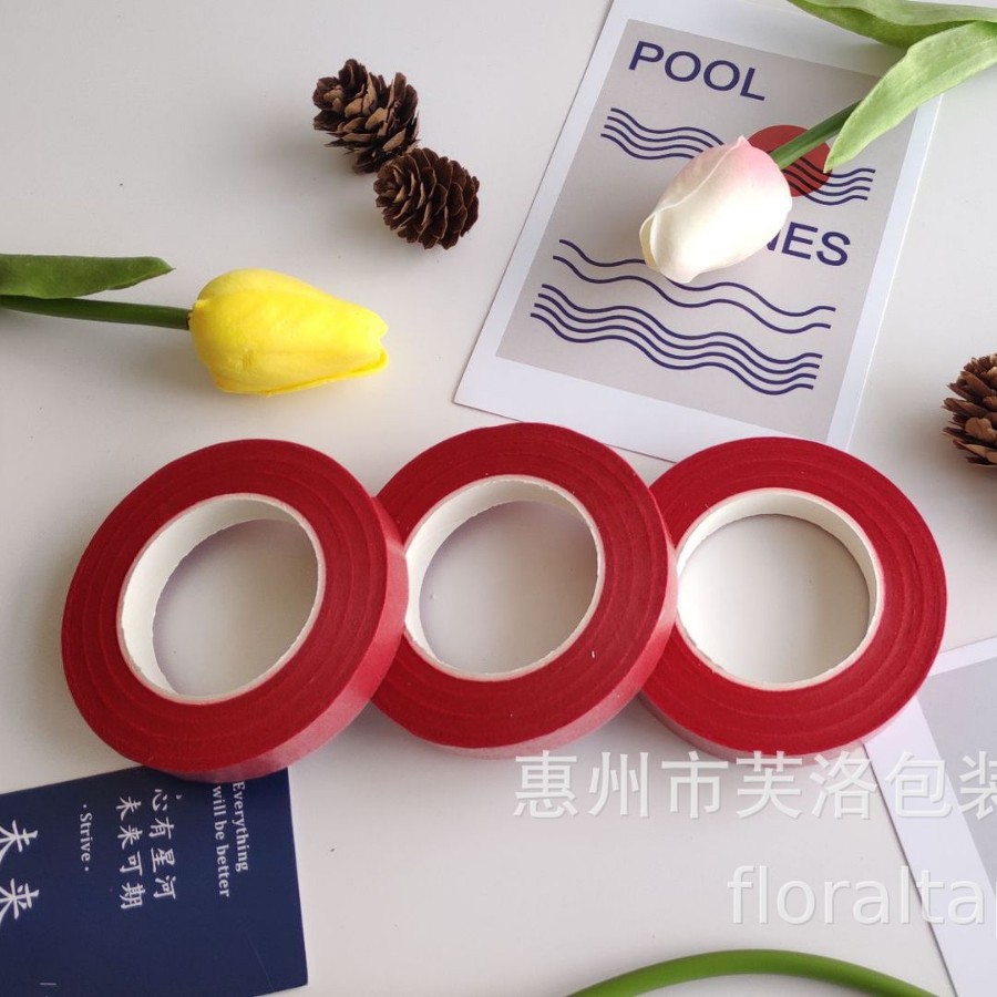 Venta directa de fábrica cinta floral 27 m cinta de varilla de flor al por mayor cinta de papel crepé cinta floral DIY producción