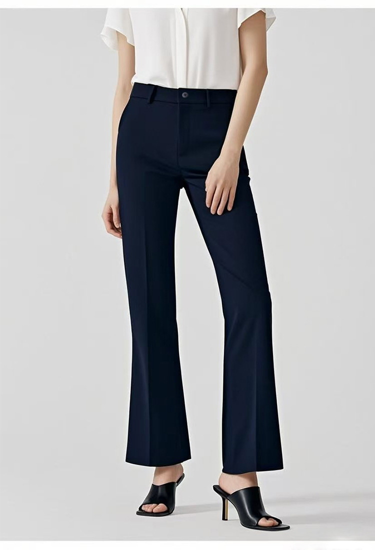 Quần culottes nữ ống rộng cạp cao dáng suông — Màu đen chi tiết 3