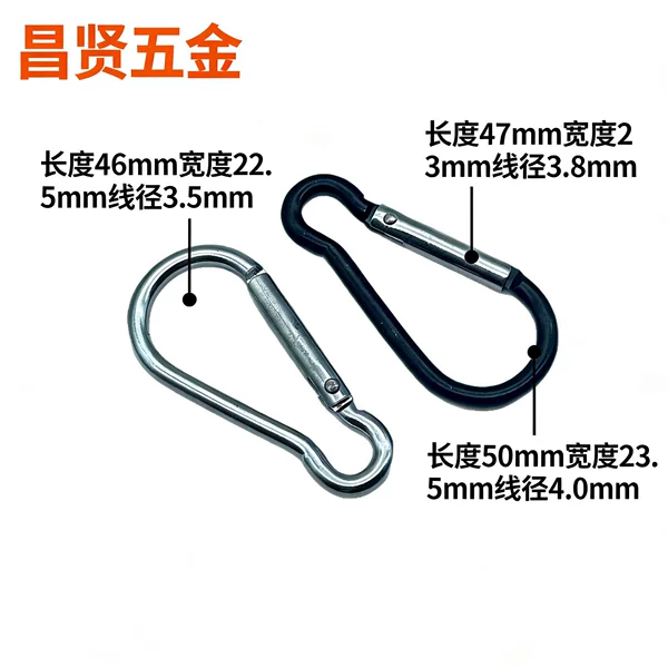 No.5 gourd-shaped aluminum alloy mountaineering buckle outdoor hanging buckle luggage webbing pendant water bottle small bag buckle gourd buckle