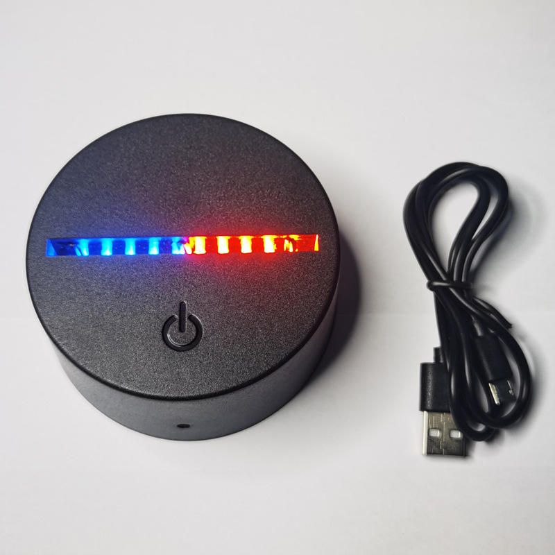 跨境3d小夜灯底座 LED触摸 USB充电七彩触摸遥控小夜灯源头工厂|undefined