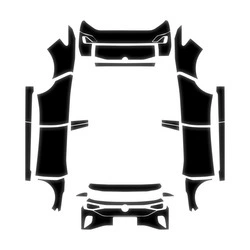 Car paint protective film Id.4Crozz Invisible Car Cover - glossy-black-tpu-25-26-volkswagen-id4crozz