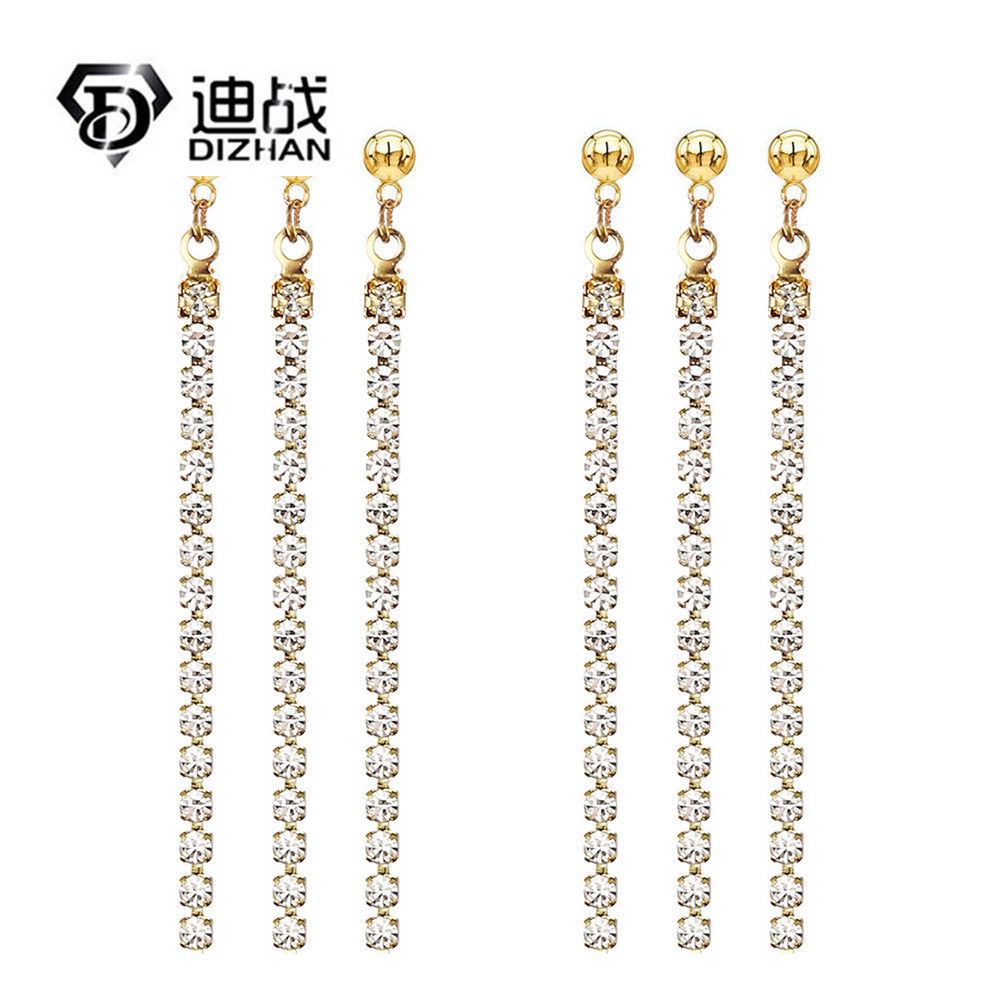 Fashionable trend sophisticated elegant earrings stainless steel…