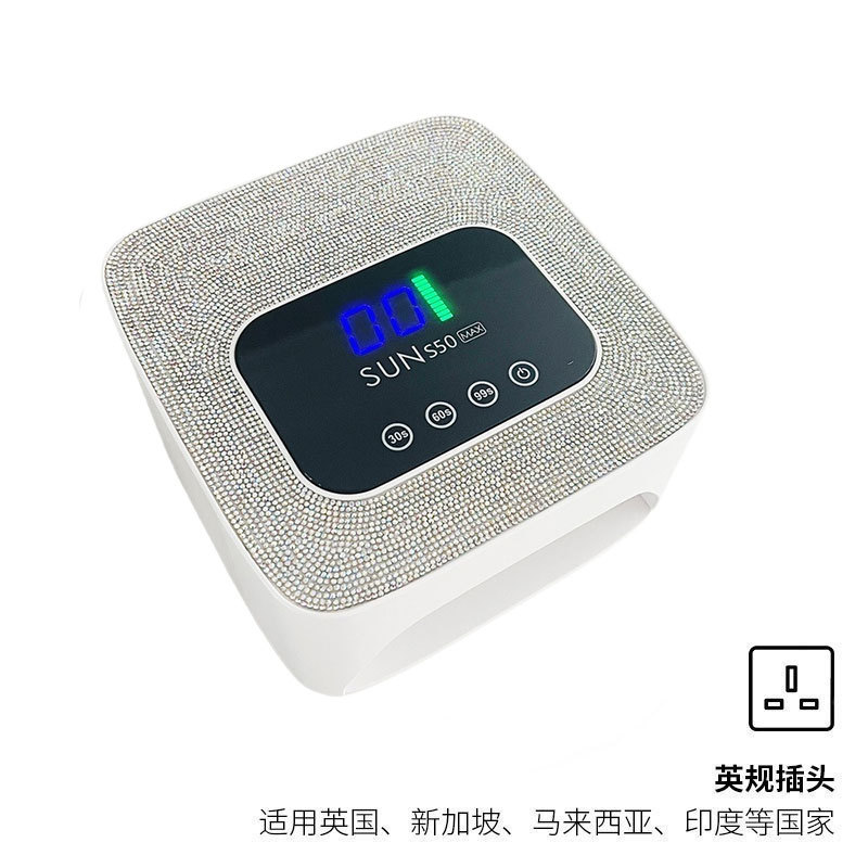 Lámpara de manicura transfronteriza 280W de alta potencia de manicura luz de terapia de almacenamiento de 57 LED pegamento de manicura lámpara de horneado de diamante manicura