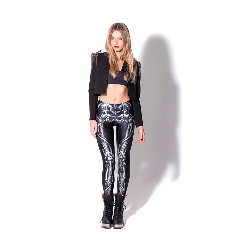 Сексуальные леггинсы в стиле звездного неба, европейский стиль, 3D