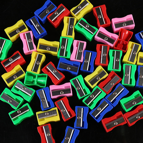 Plastic rectangular pencil sharpener for students, small square pencil sharpener, 641 pencil sharpener pencil sharpener