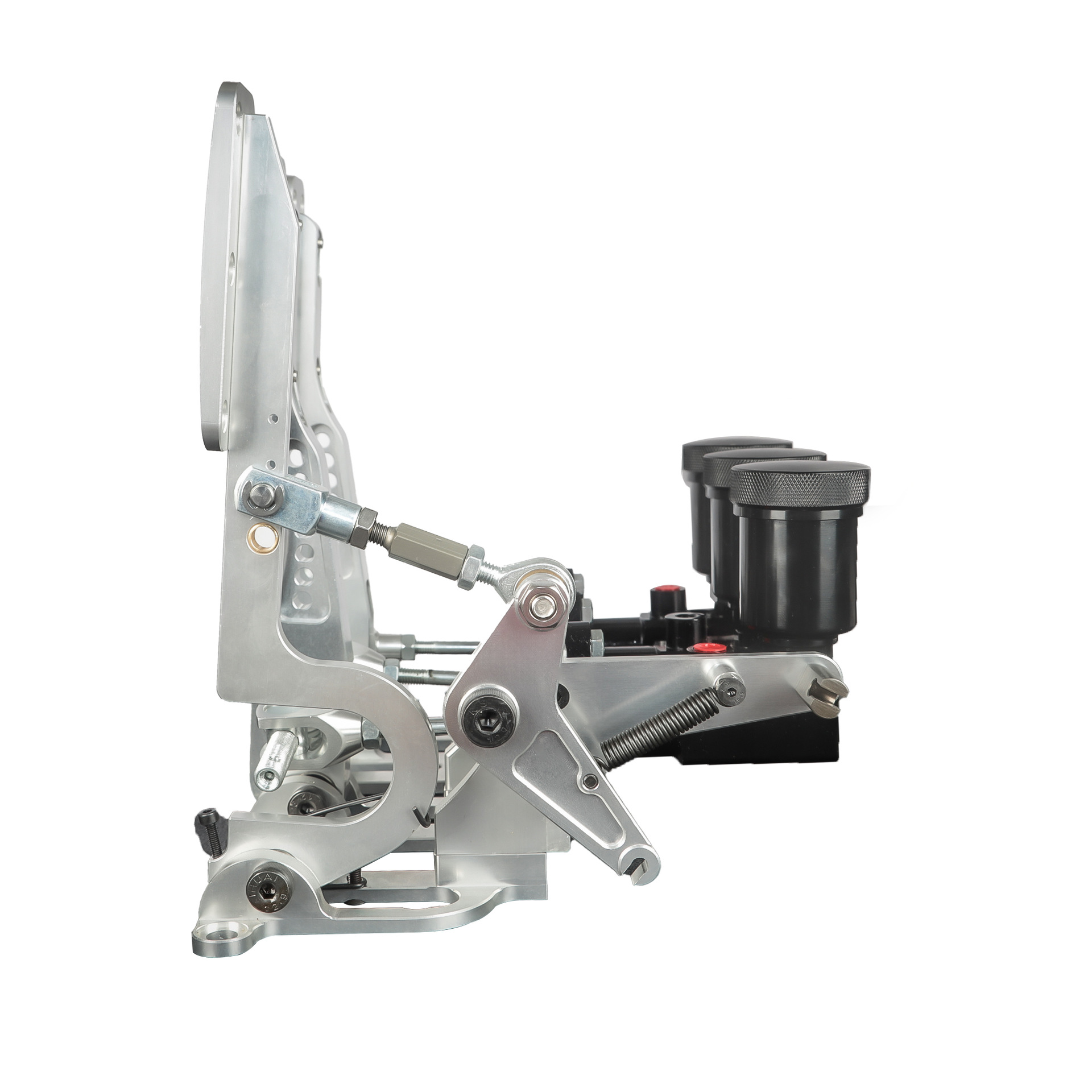 Cnc New Racing Master Cylinder Pump Hydraulic Clutch Bias 3 Pedal Floor Mount Aluminum Brake Pedal Box Kit