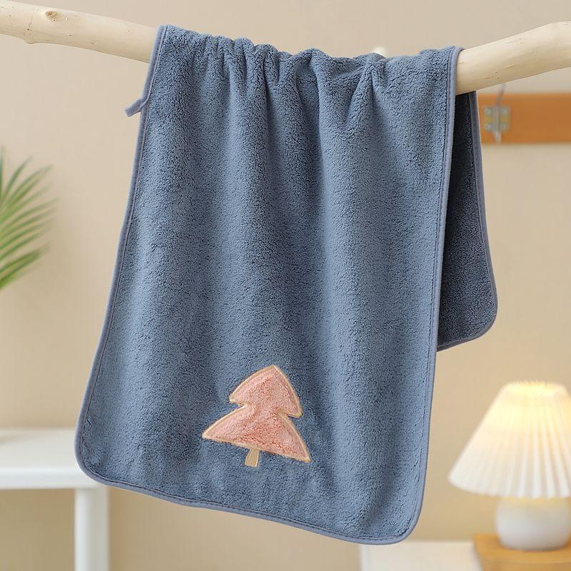 소나무 수건 진한 파란색