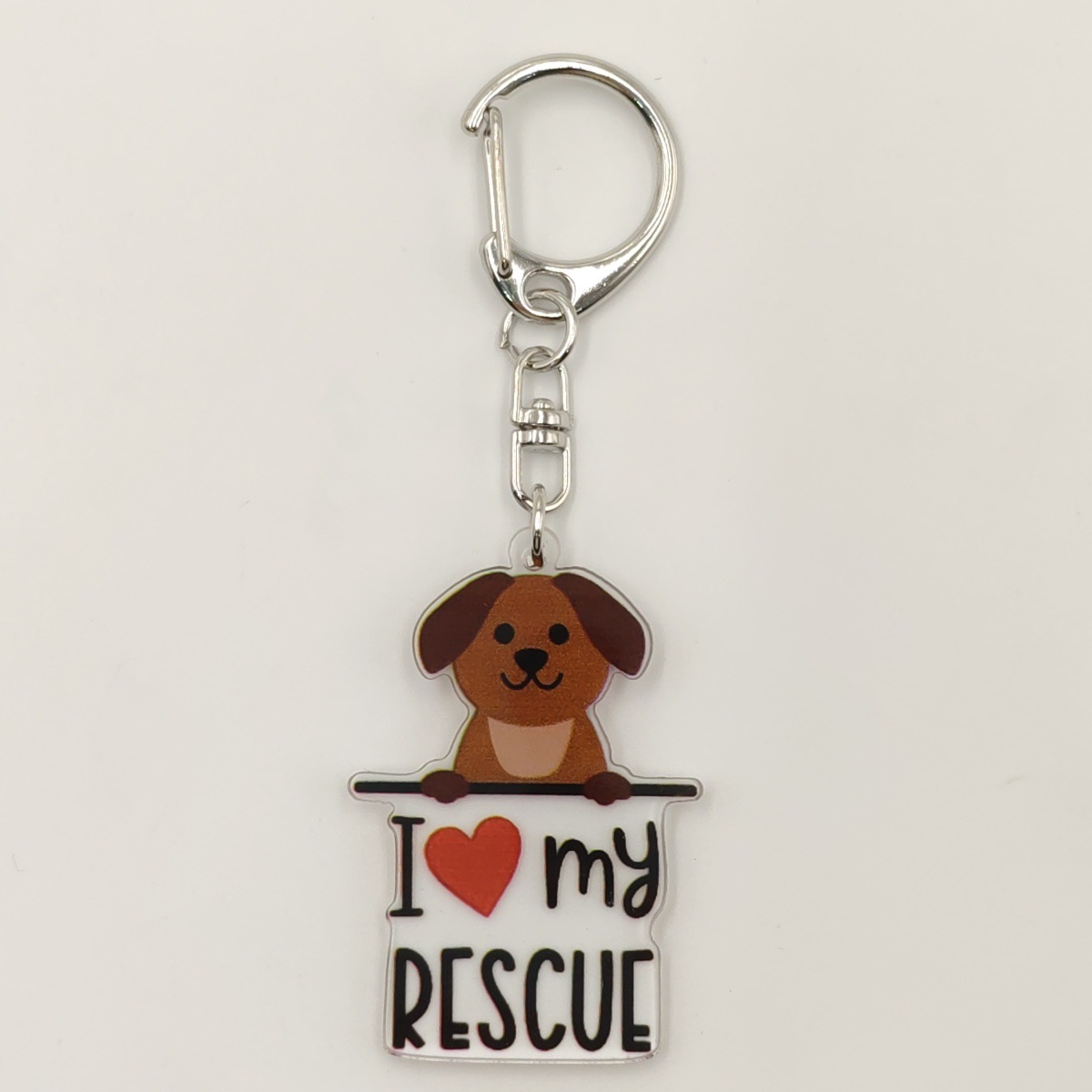 13g Weight Keychain Classification 1 Piece Quantity Holiday, Banquet, Travel Occasion Acrylic Material Letter, Dog Pattern Unisex Gender Ethnic Style, Simple Style Style Ethnic Style Simple Style Letter Dog Arylic Unisex Keychain 11