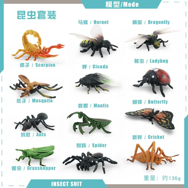 BL-10037 insect set 12 only 136g