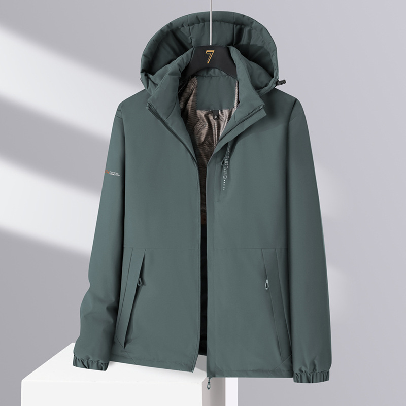 Chaqueta de Algodón con Capucha Unisex de Poliéster, Engrosada, para Uso Casual image 1