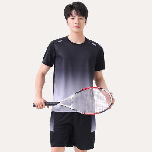 Men's sportswear set, short sleeve shorts, casual running clothes, short sleeve T-shirt, men's casual sports attire, plus size