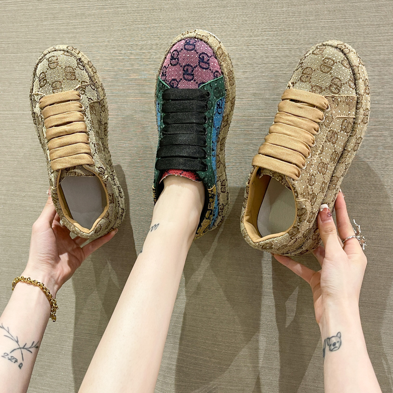 Strass Daddy Schoenen Dames S Nieuwe Netto Rode Super Hot Europese Station Ins Tide Merk Ademende Casual Sportschoenen_voghion.com