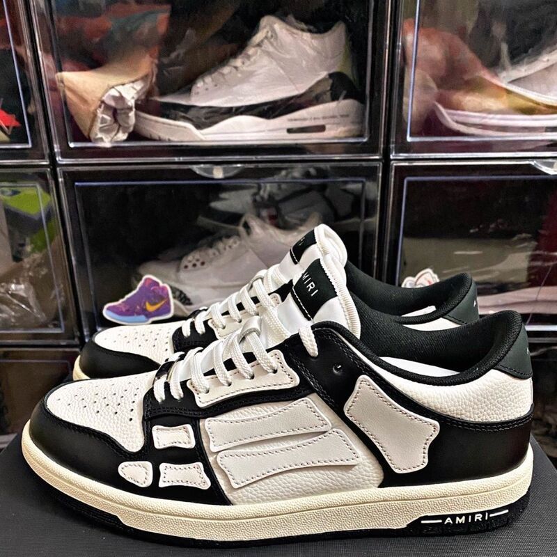 Putian New Celebrity Style Bone Shoes Black and White Panda Men's and Women's Sports Shoes Cross-Border Casual Breathable Versatile Sneakers