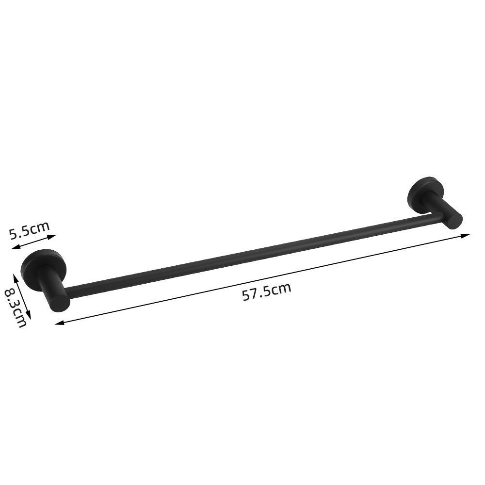 Baño colgante conjunto de acero inoxidable seis piezas toallas toallas barra toallas toallas toallas un gancho anillo conjunto colgante de pared
