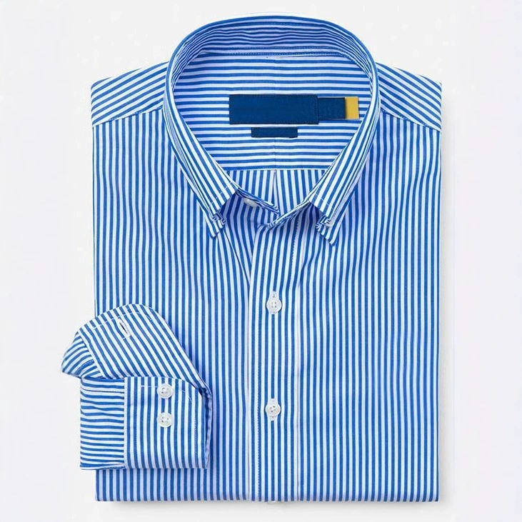 2214 # рубашка в полоску с длинными рукавами, пони, логотип внешней торговли мужская вышивка, лацканная футболка трансграничная мужская рубашка POLO