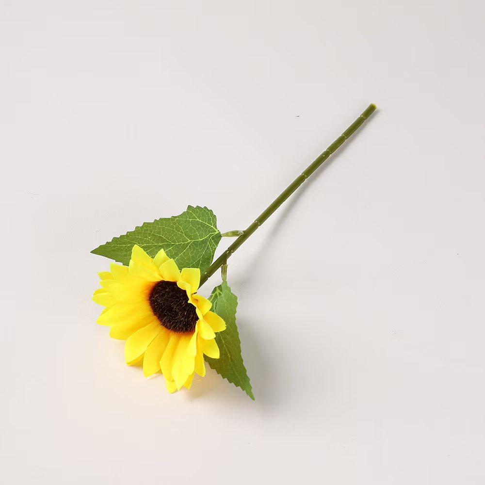 Wholesale Cross-Border Artificial Flower Fengnuanyang Cl15102Ins Sunflower Artificial Flower Manufacturer Single Home Decoration Wedding