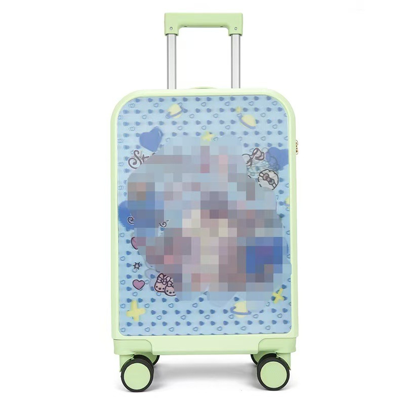 Fábrica al por mayor nuevo 20 pulgadas 3D imprimible maleta infantil silenciosa rueda universal caja de dibujos animados para niños