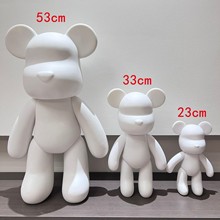 批发暴力熊流体熊白胚套装送颜料手绘涂鸦玩具DIY手工制作材料包