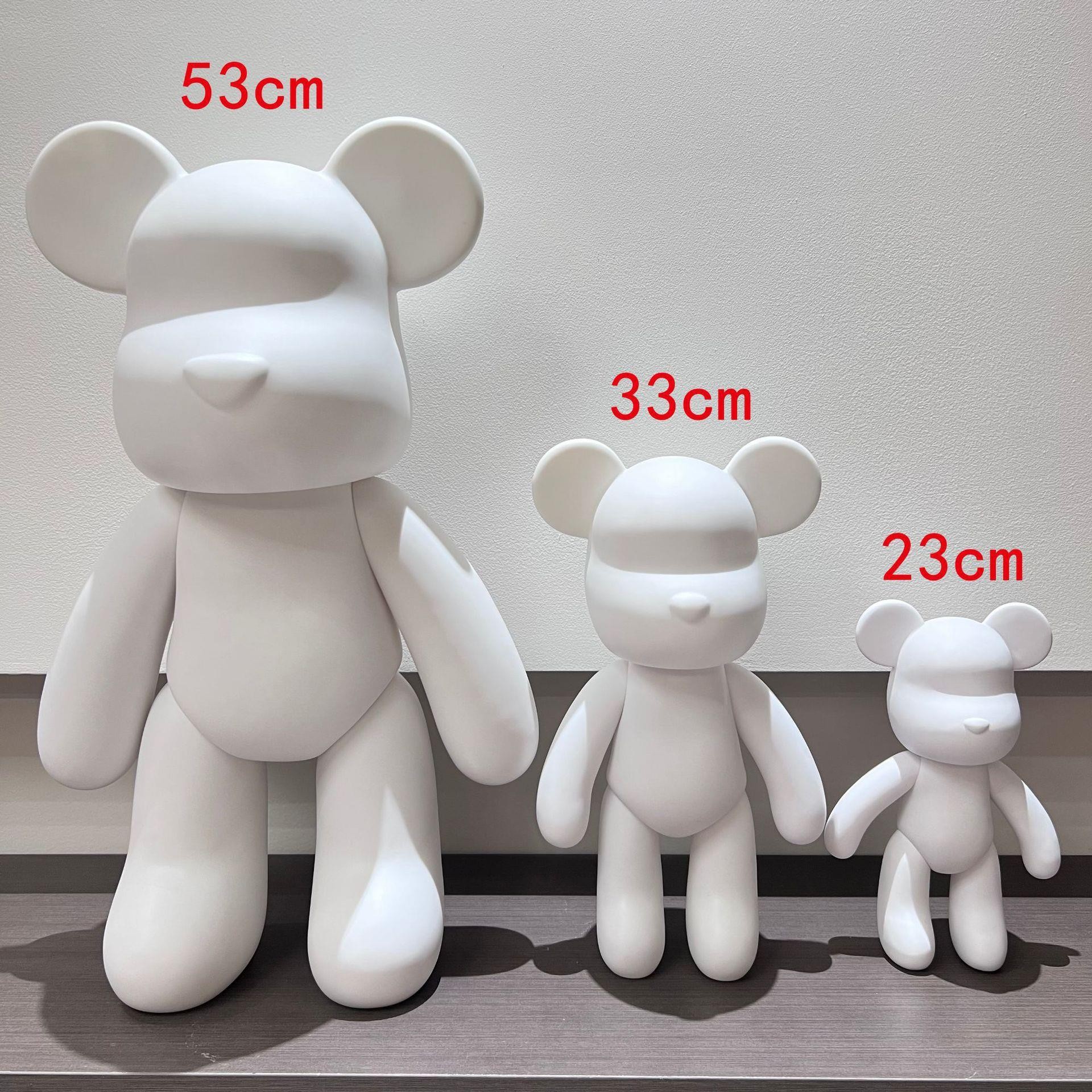 批发暴力熊流体熊白胚套装送颜料手绘涂鸦玩具DIY手工制作材料包