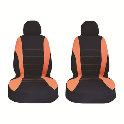 Universal seat cover – Fabric All-Inclusive Seat Covers Wholesale - orange-4-piece-set-front-row-of-two-seats