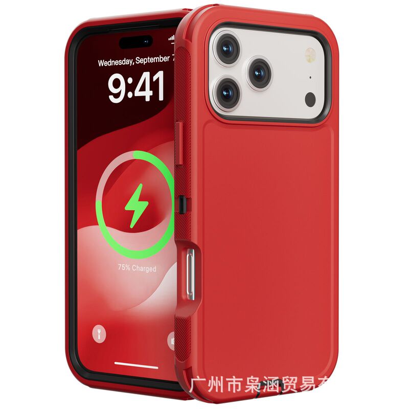 iPhone17ProMax 3-in-1 ロボット携帯電話ケース Apple 保護カバー 3-in-1 携帯電話ケースに適した国境を越えた|undefined