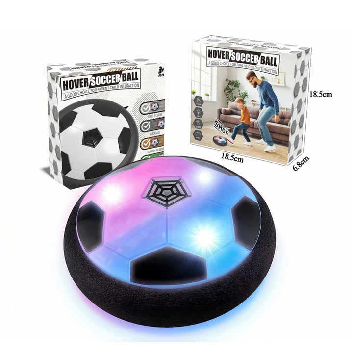 Juguetes infantiles de fútbol flotante transfronterizos de tenis de mesa con luces y música interactiva eléctrica para padres e hijos juguetes deportivos de ocio