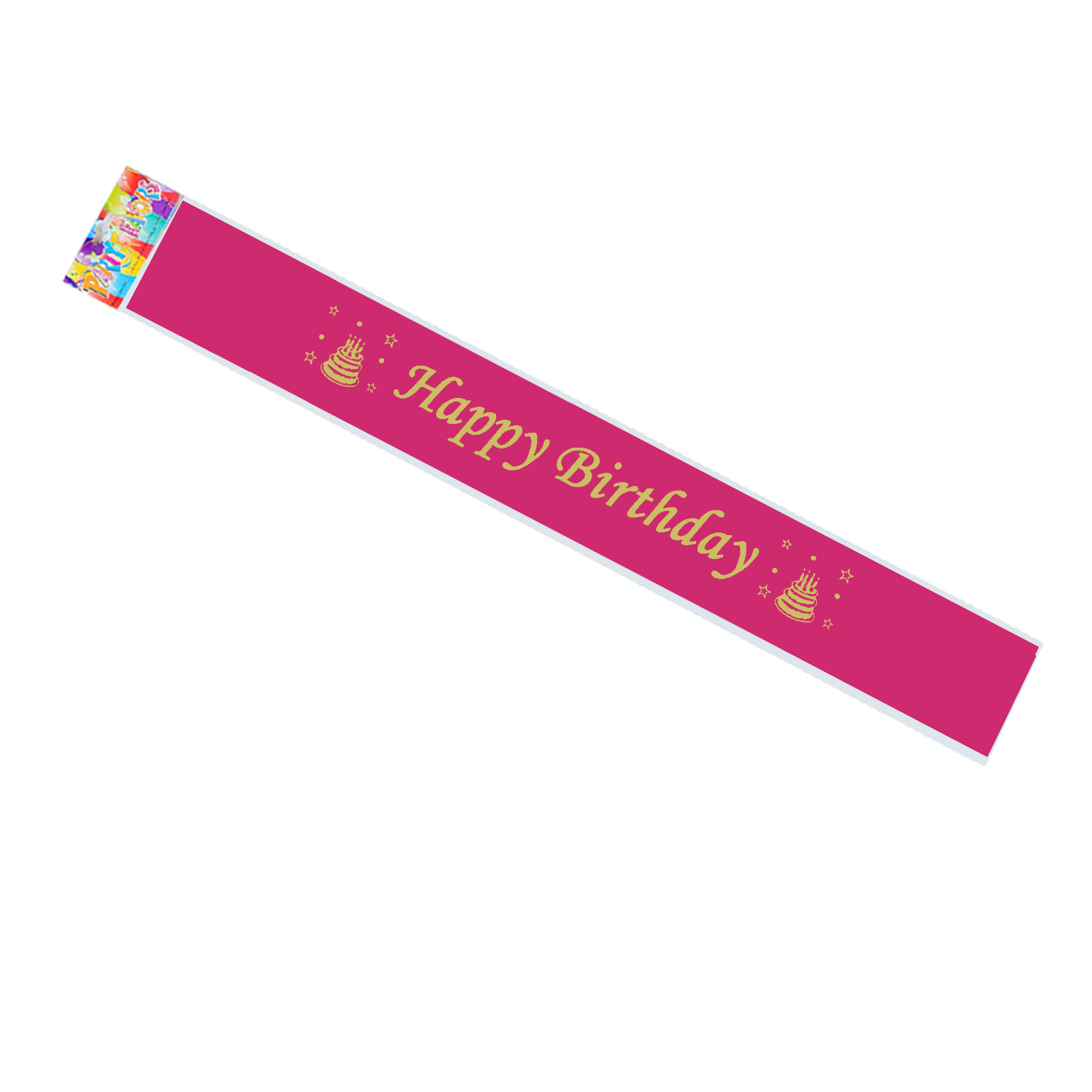 Feliz cumpleaños impresión de serigrafía inglesa correa de hombro para fotos accesorios suministros de fiesta transfronterizos varios estilos de venta transfronterizas