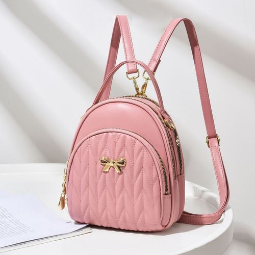 2024 New Style Embroidery Fashion Korean Student Backpack Travel Bag Simple and Elegant Embroidery Women's Bag 
