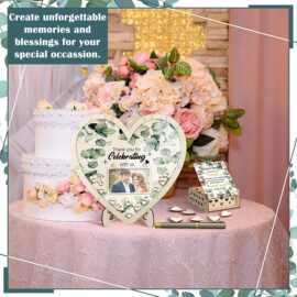 跨境新品欧式简约结婚礼婚庆布置爱心浪漫客人留言簿创意签到套装