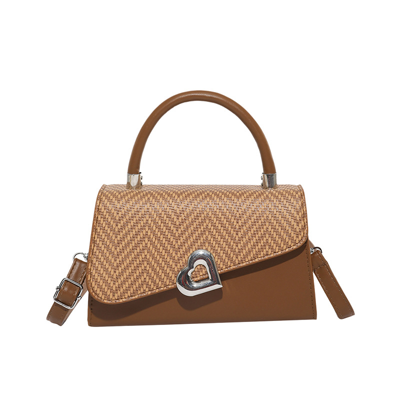 Nuevo bolso de hombro de estilo europeo y americano 2025 costura verano de gran capacidad mensajero portátil para mujer bolso cuadrado pequeño para mujer