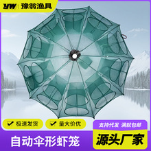 虾笼自动捕鱼网折叠渔网甲鱼螃蟹黄鳝泥鳅龙虾网伞笼渔具捕鱼笼