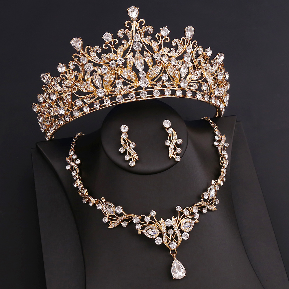 新娘水钻项链皇冠