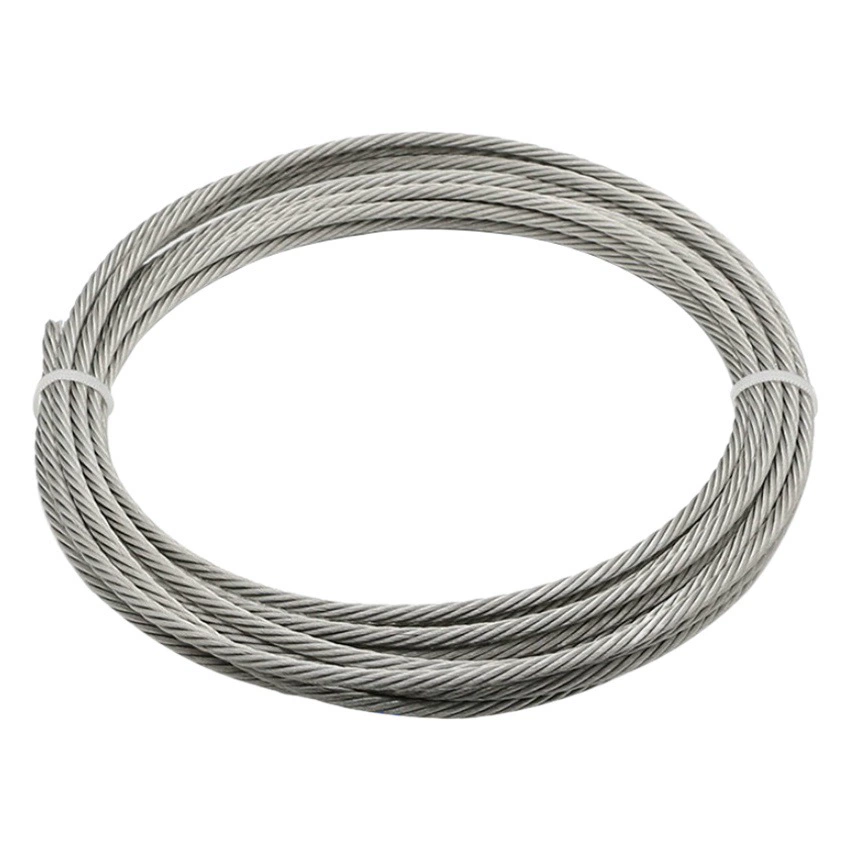 304 стальной трос тонкая бельевая веревка с пластиковым покрытием из нержавеющей стали трос 1 1,2 1,5 2,5 3 4 6 10 мм