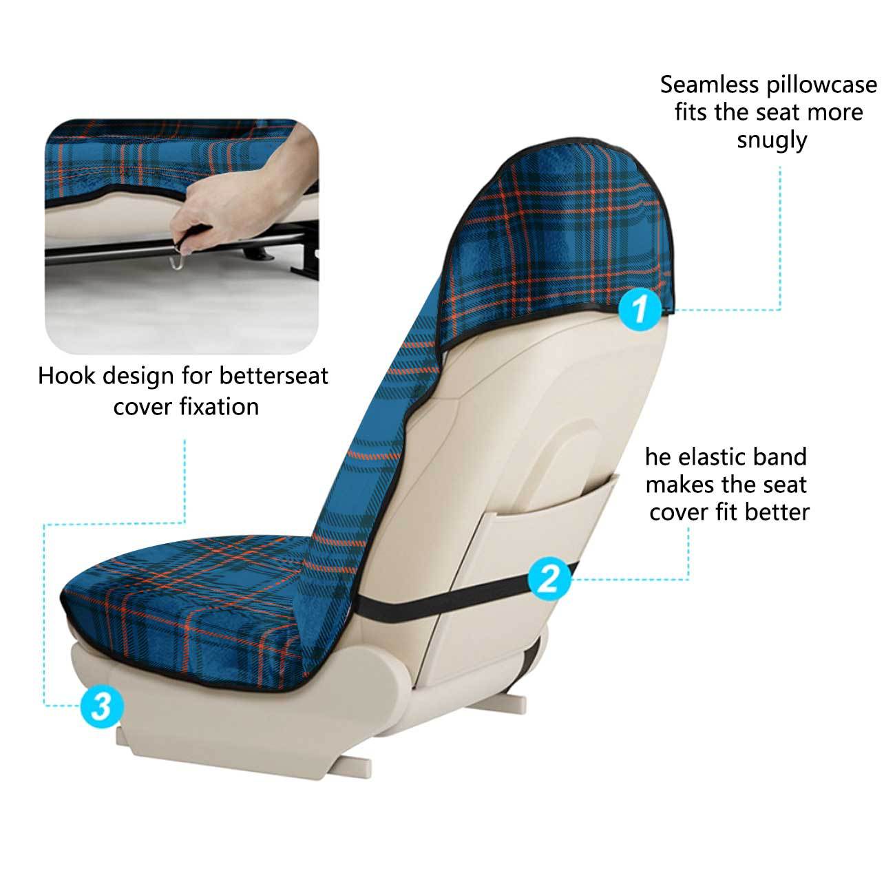 Car seat towel cover for front seats, suitable for gym and exercise, universal for all seasons, car use 171