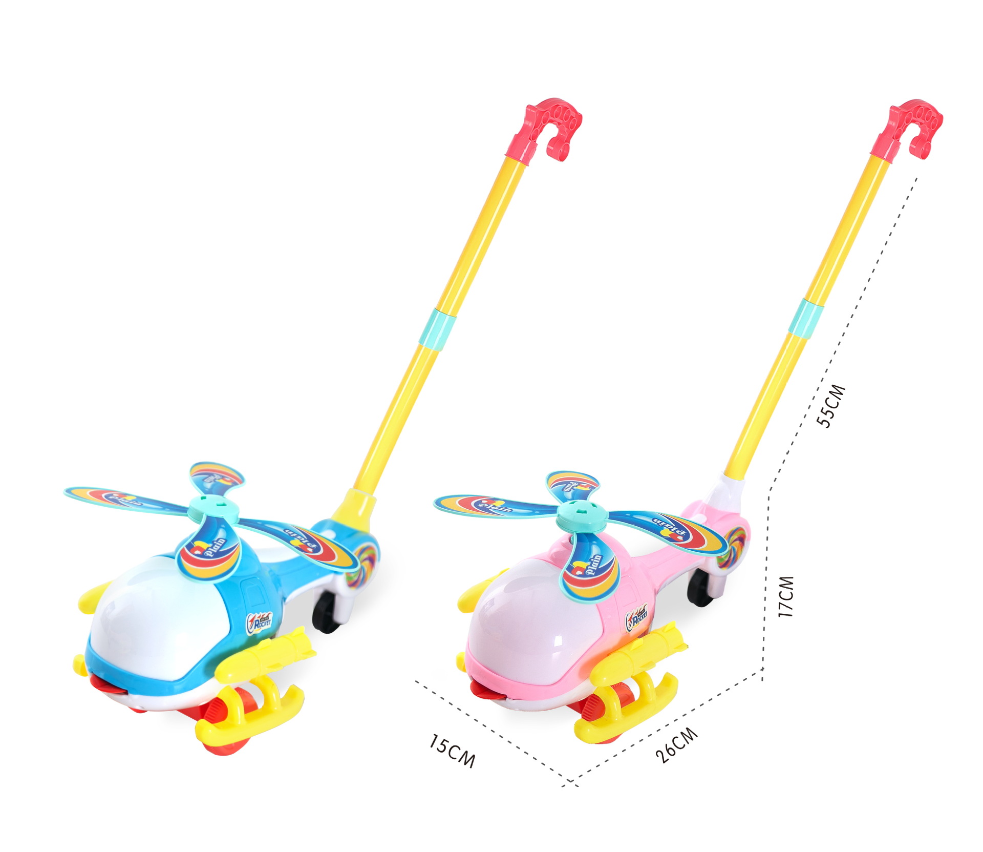 Carrito de Empuje para Bebé de Plástico con Sonido para Aprender a Caminar
