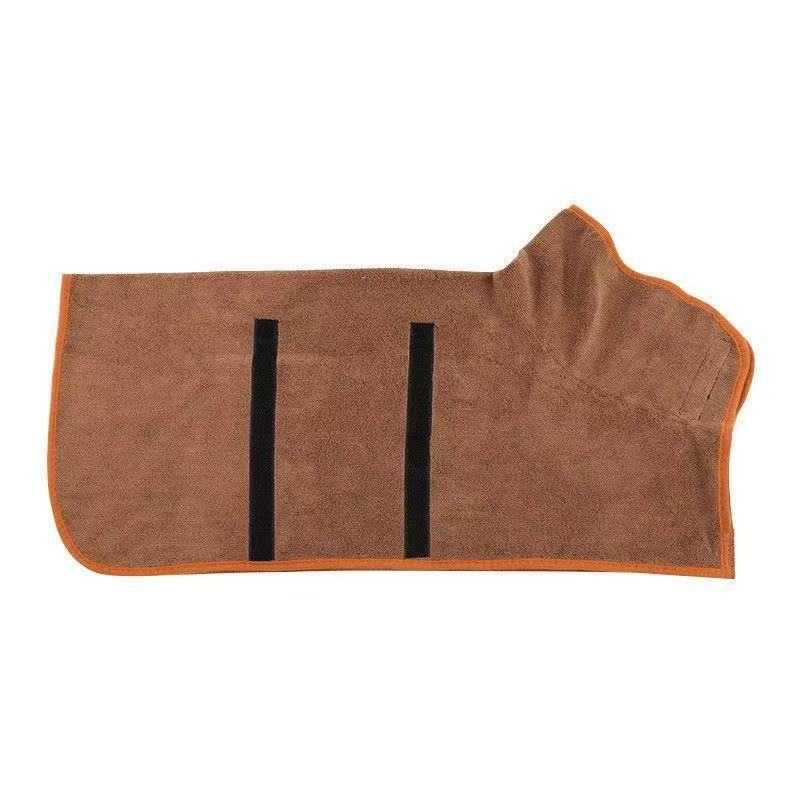 브라운 애완동물 목욕가운