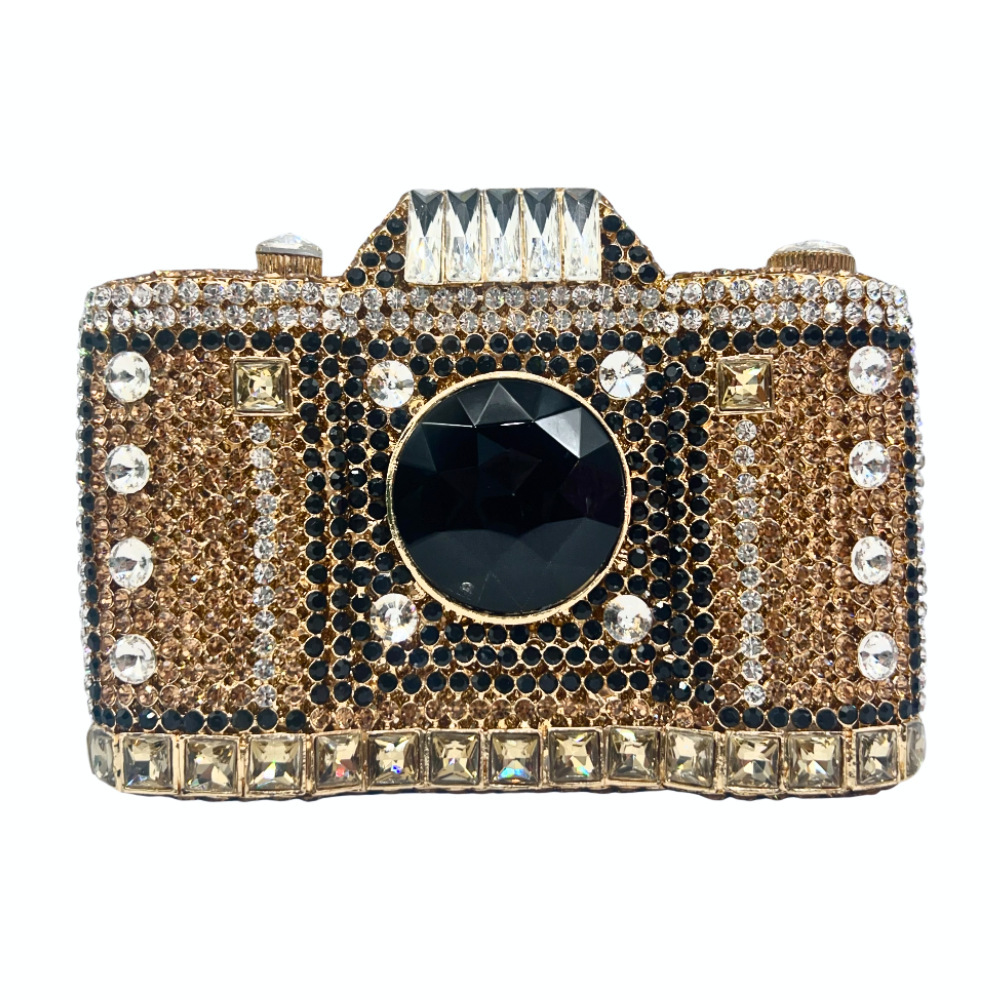 Stone clutch transfronterizo cámara de diamantes bolsa de cena lujosa bolsa de noche bolsa de mujer bolsa de diamantes de mano europea y americana