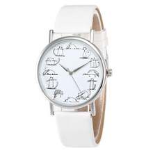 跨境爆款创意时尚女士皮带手表卡通图案学生情侣石英腕表外贸批发