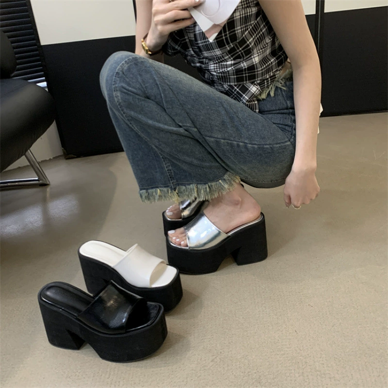 2025 новая летняя сандалия с толстым дном увеличена