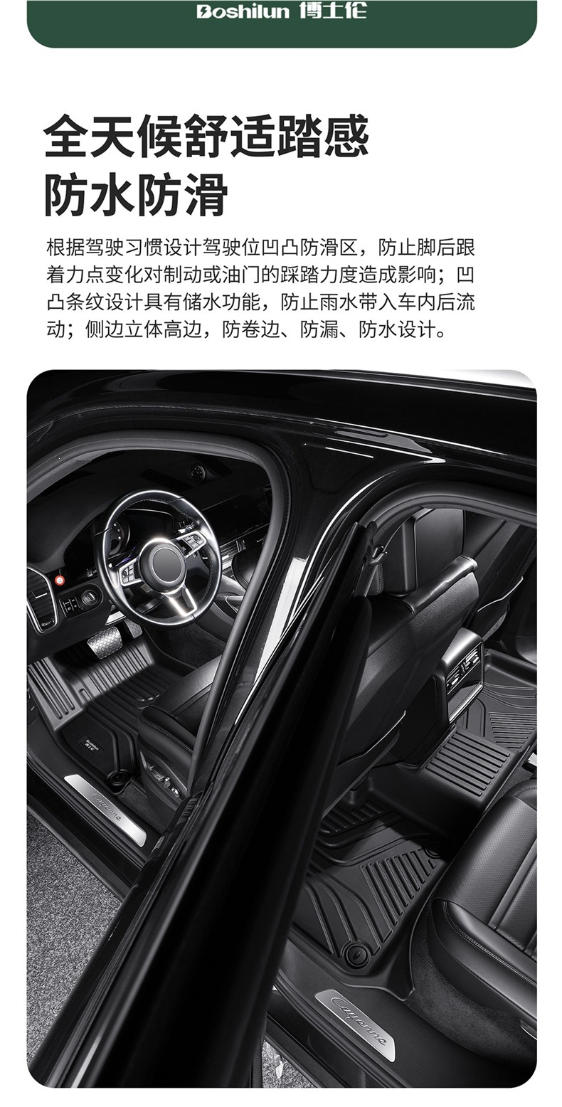 Suitable for Volkswagen ID3/ID4 X, Tayron, Passat CC, Teramont X, Magotan, Santana, Golf 8 TPE floor mats