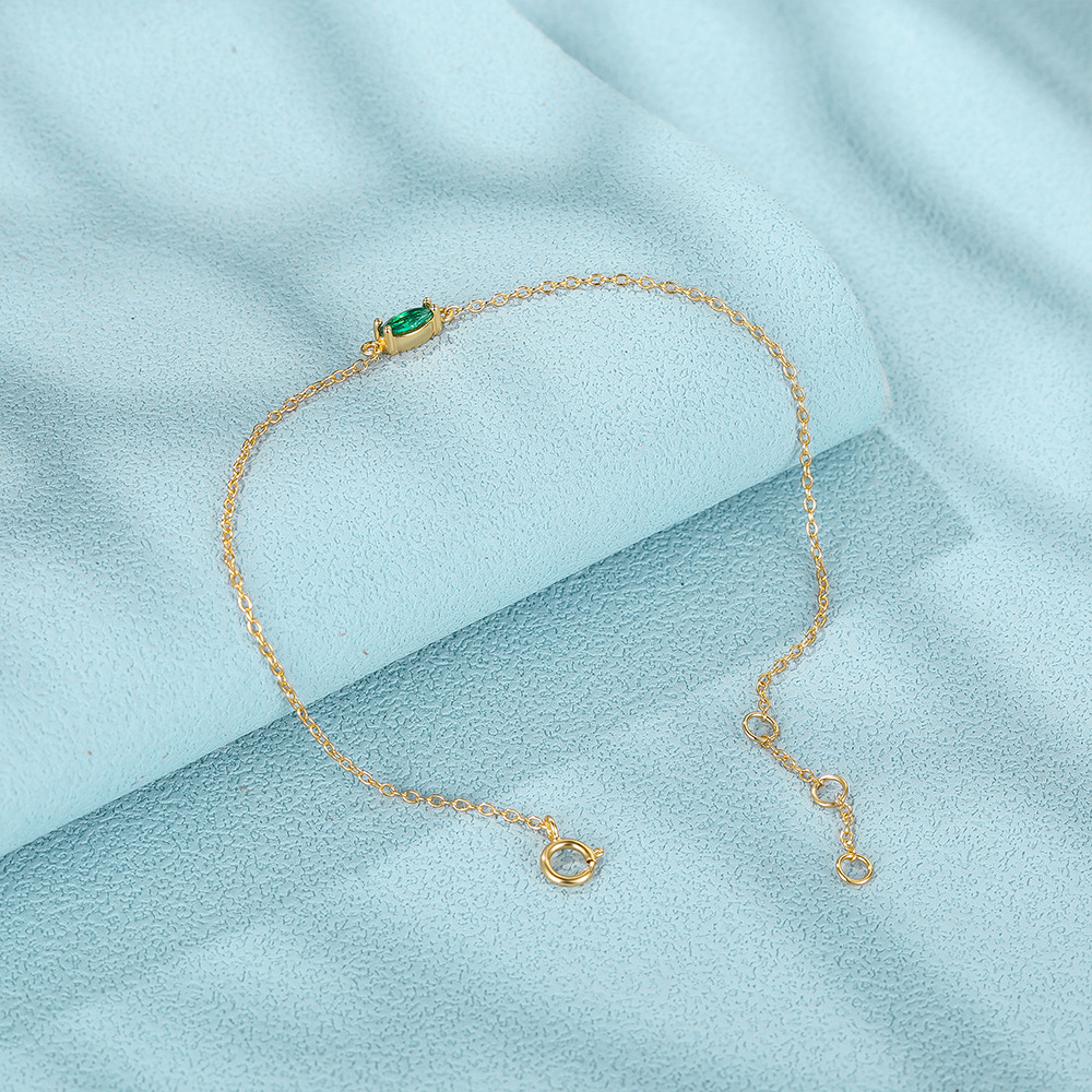 4g Weight Zircon Inlay Material Bracelets Classification 925 sterling silver Chain Material 1 Piece Quantity Daily Occasion 925 Sterling Silver Material Geometric Pattern Women's Gender Inlay Design Simple Style, Shiny Style 925 Sterling Silver Bracelets Simple Style Shiny 8