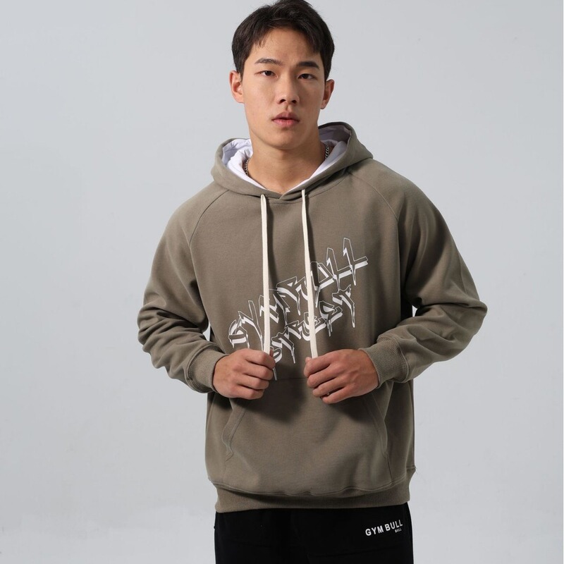 Men's Round neck warm hooded sweater sports outdoor slim fit casual running equipment fitness autumn and winter letter fashion brand Men's Round neck warm hooded sweater sports outdoor slim fit casual running equipment fitness autumn and winter letter fashion brand