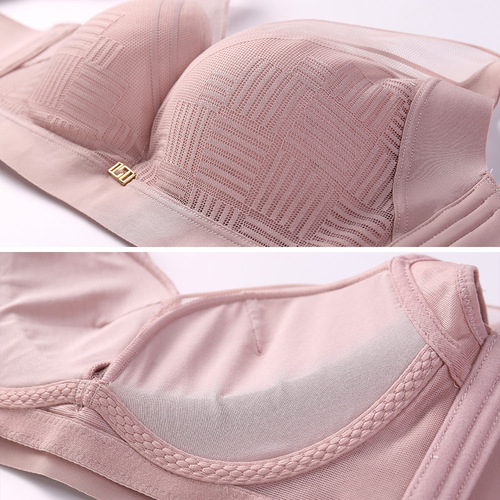 Underwear female sexy girl thin cup big breast slimming bra soft lace comfortable push-up bra