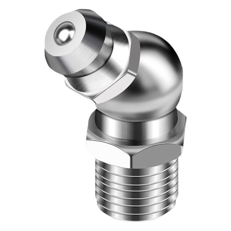 Codo de boquilla de grasa de hilo americano boquilla curva de 45 grados boquilla de grasa boquilla accesorios al por mayor cabeza de boquilla fabricante