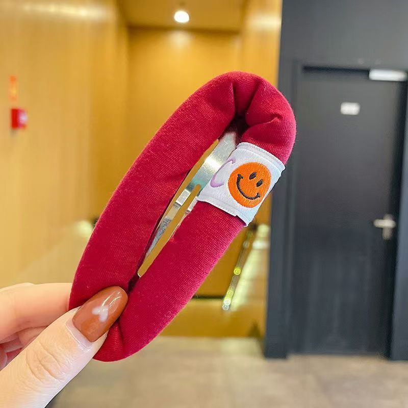可爱泡泡海绵笑脸发夹大号BB夹洗脸发卡边夹少女心刘海夹头饰发饰|undefined