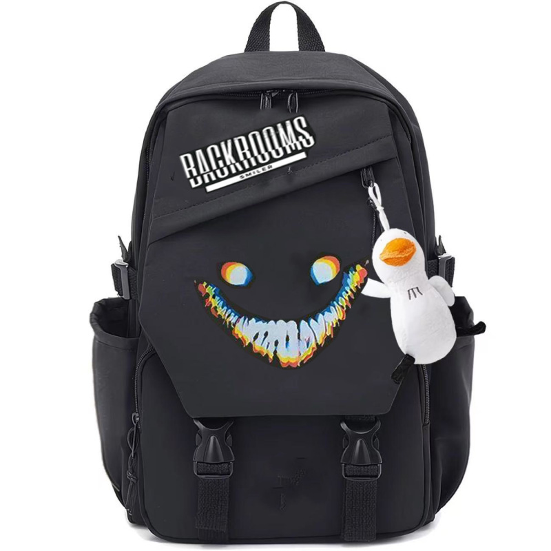 Backrooms Peripheral School Bags for Primary and Secondary School Students, Smiling Face Backpacks, Lightweight and Burden-Reducing Backrooms Peripheral School Bags for Primary and Secondary School Students, Smiling Face Backpacks, Lightweight and Burden-Reducing