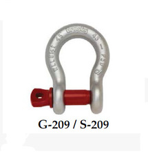 美国CROSBY进口起重吊具U型卸扣G209科索比弓型高强度螺栓卸扣